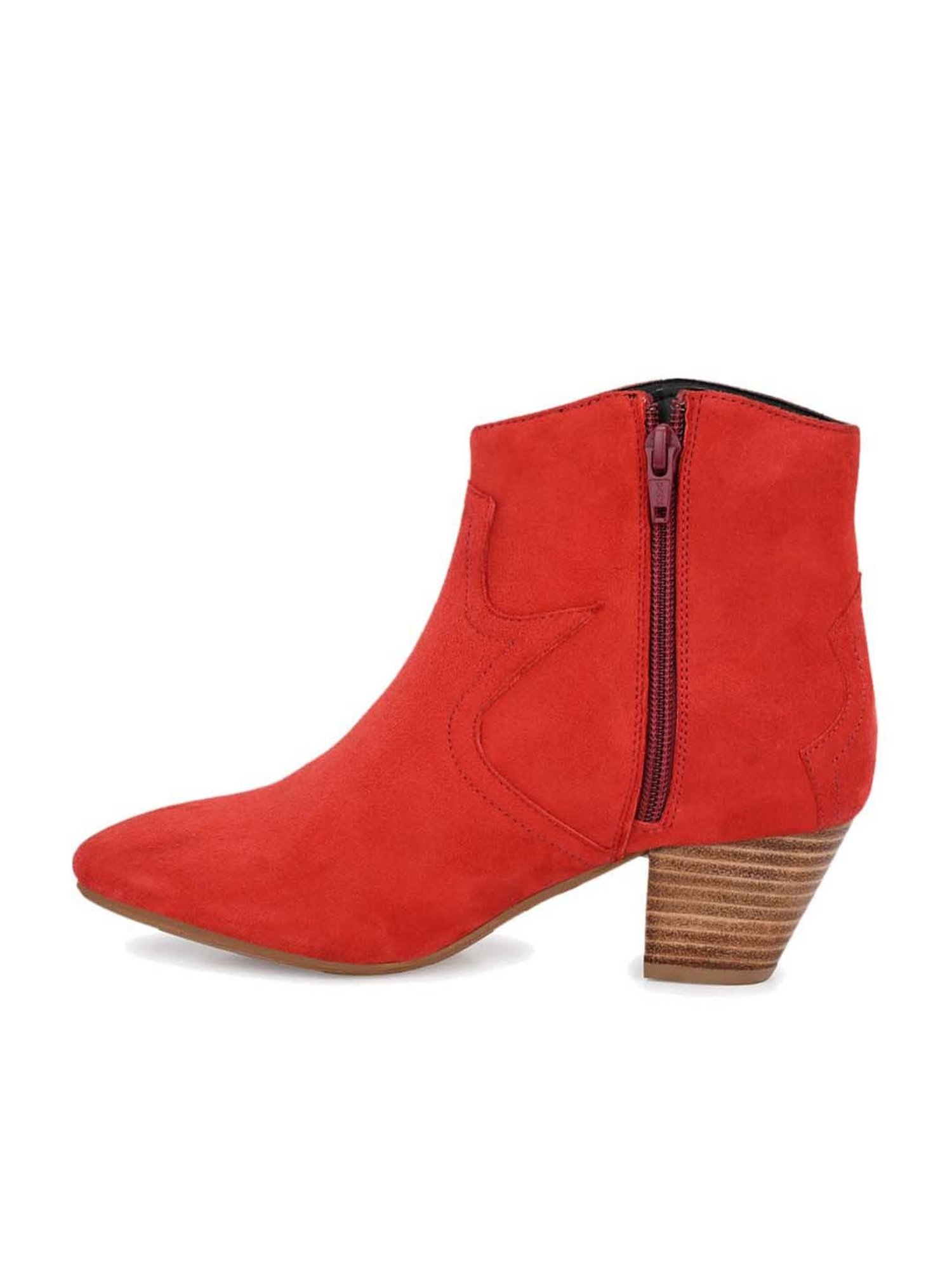 Delize Women's Red Casual Booties