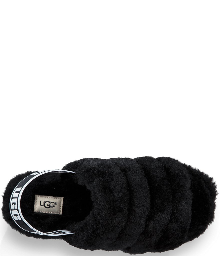 UGG&reg; Logo Fluff Yeah Fur Slides