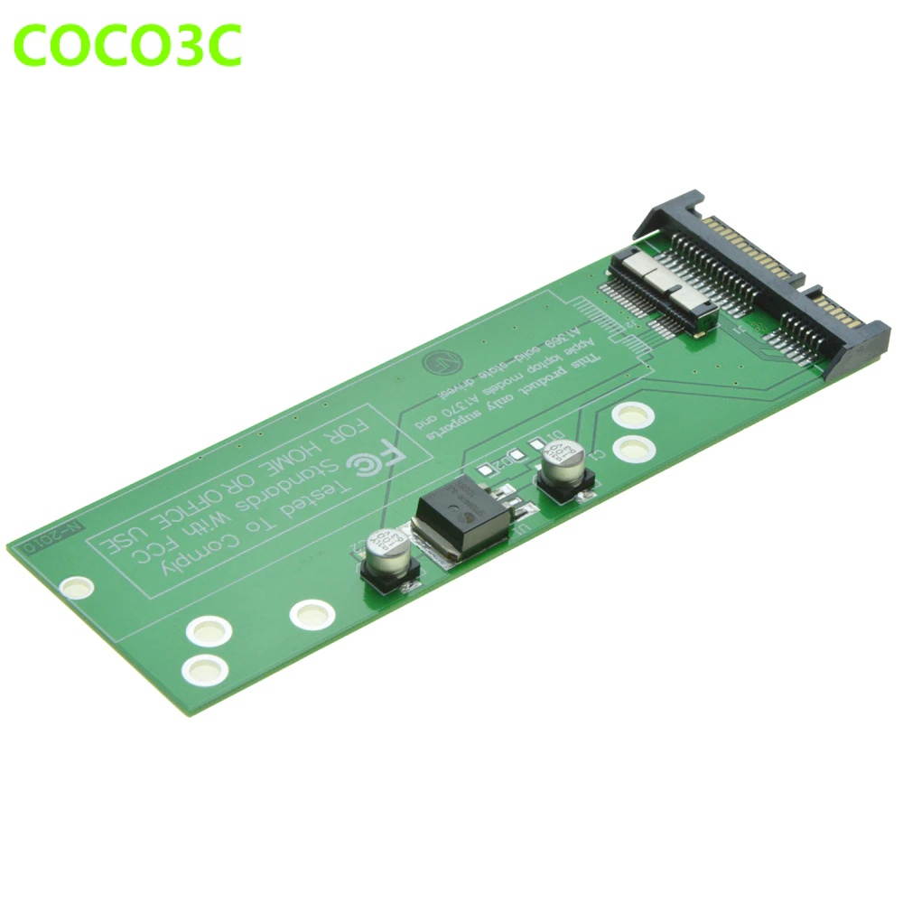 For Macbook Air 2010 2011 A1369 A1370 SSD to 2.5" SATA 6GB Adapter 12+6pin SSD HDD to 22Pin SATA 3.0 Card