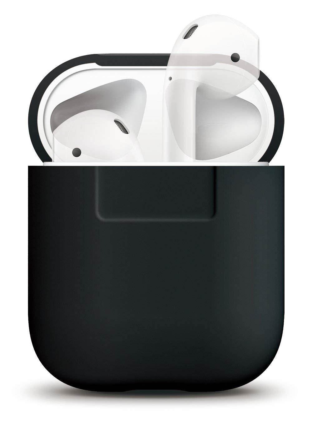 elago AirPods Silicone Case [Black] - [Extra Protection] for AirPods Case