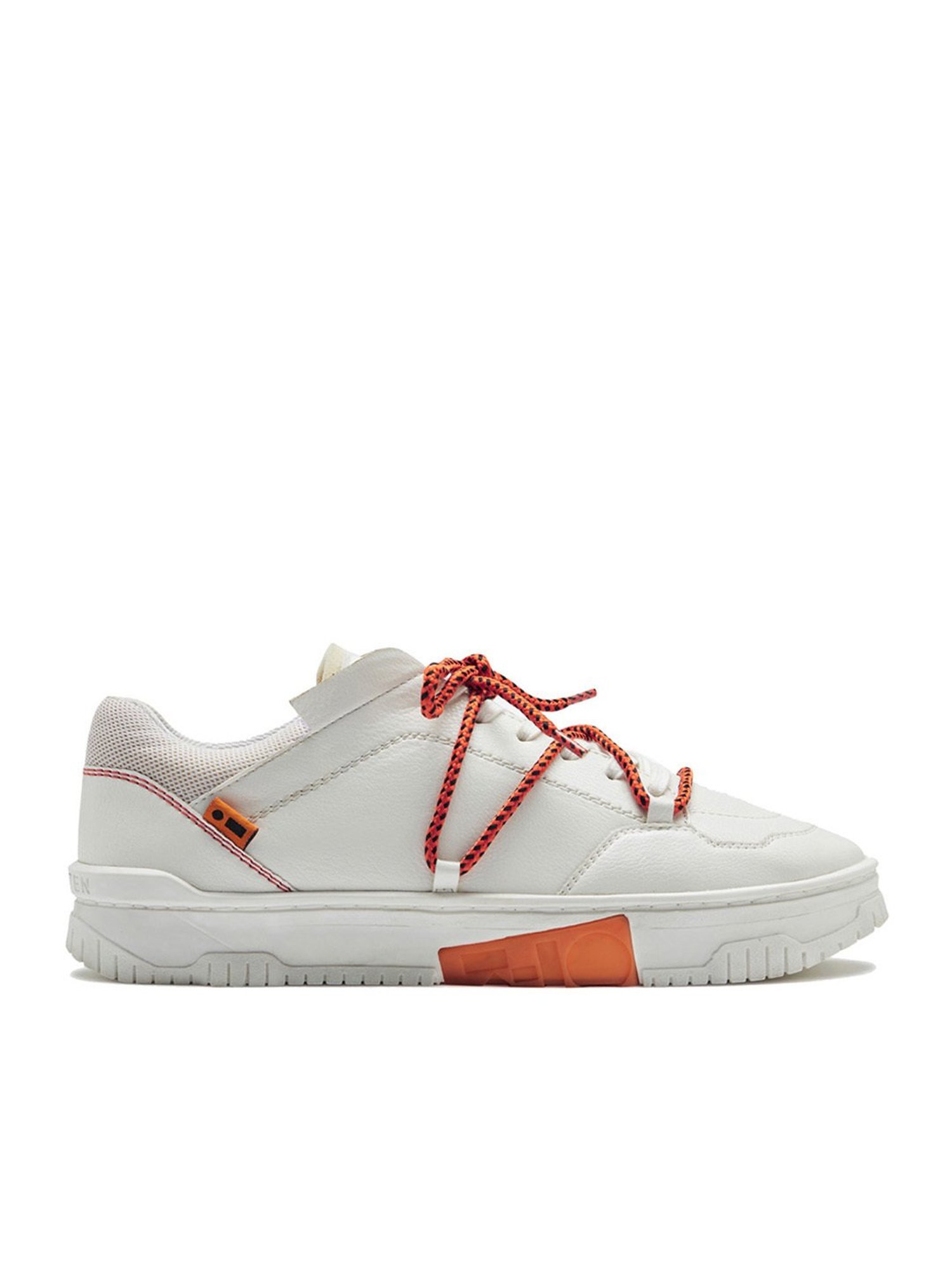 7-10 Men's 702 Elevate Street White & Orange Low-Top Sneakers
