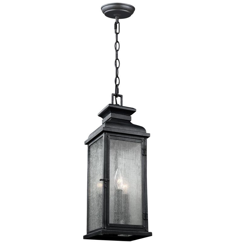 Generation Lighting Pediment 3 light Dark Weathered Zinc Outdoor Fixture OL11109DWZ