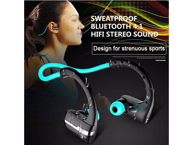 AutofeelSunriseoffice Sport Bluetooth Earphones Wireless Headphones Running Stereo Headset Sweatproof Active Noise Wireless Earphone With Mic Headset