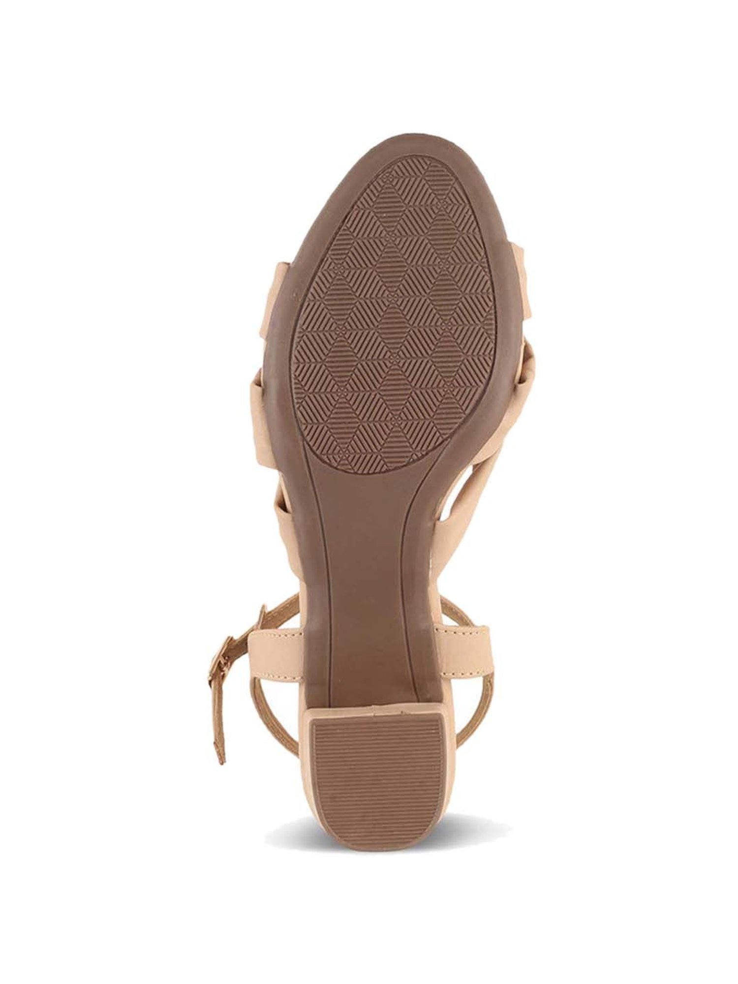 Tresmode Women's Beige Ankle Strap Sandals