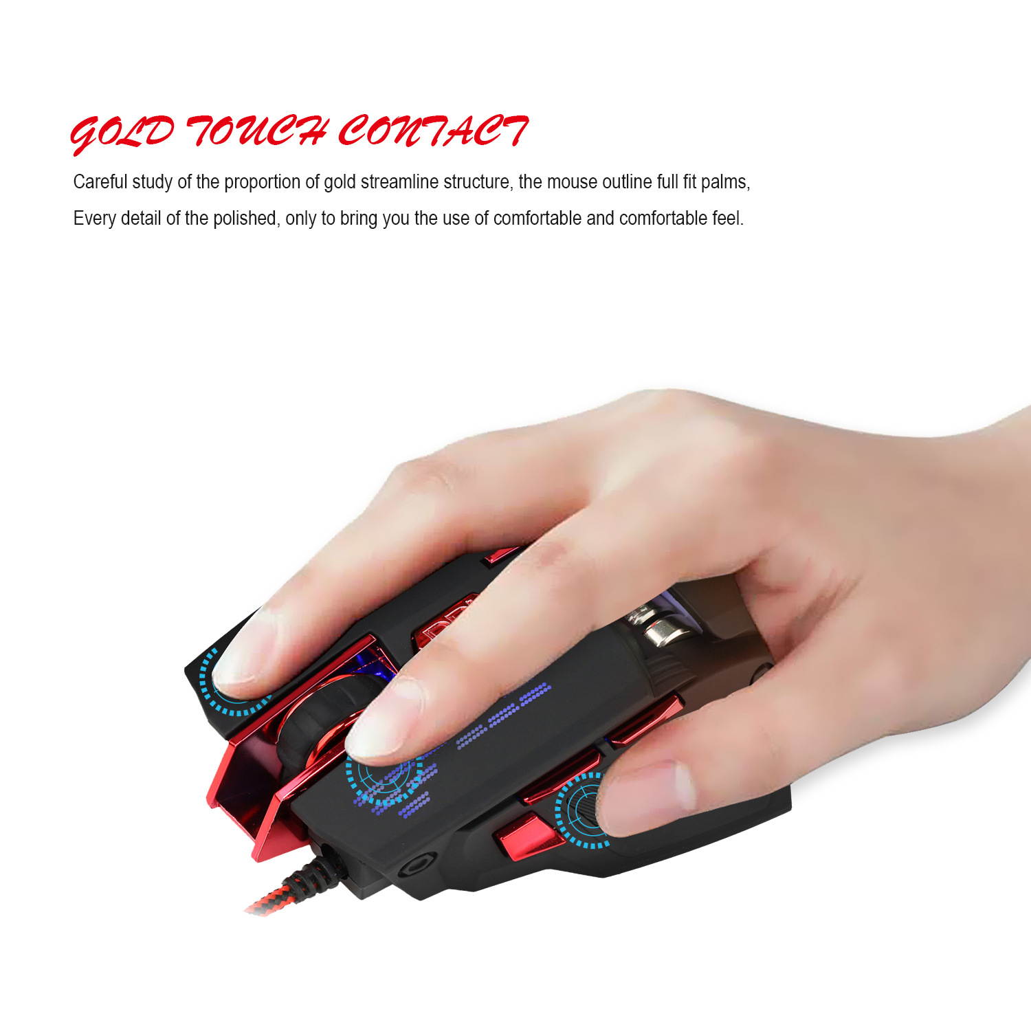 Gaming Mice Gaming Mause 7 Button Wired Mouse DIY  4 Color Breathing Lamp Ajustable 4000DPI USB Mice Mechanical Mouse Gamer For Jedi survival LOL