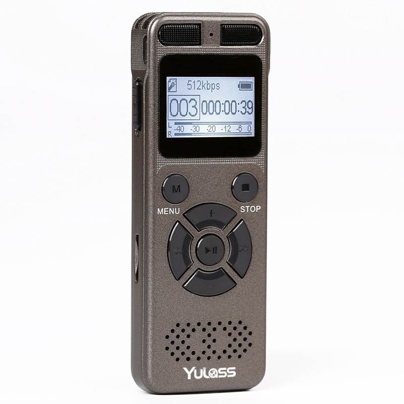 8GB Professional Audio Recorder Business Portable Digital Voice Recorder USB Support Multi-language,Tf Card to 64GB