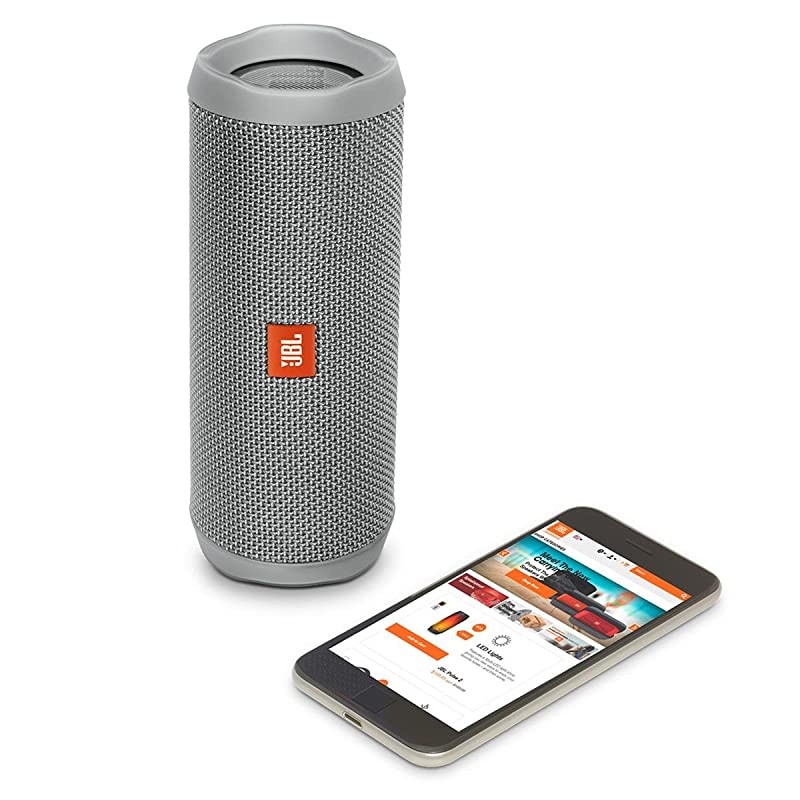Flip 4 Waterproof Portable Wireless Bluetooth Speaker Bundle - (Pair) Gray