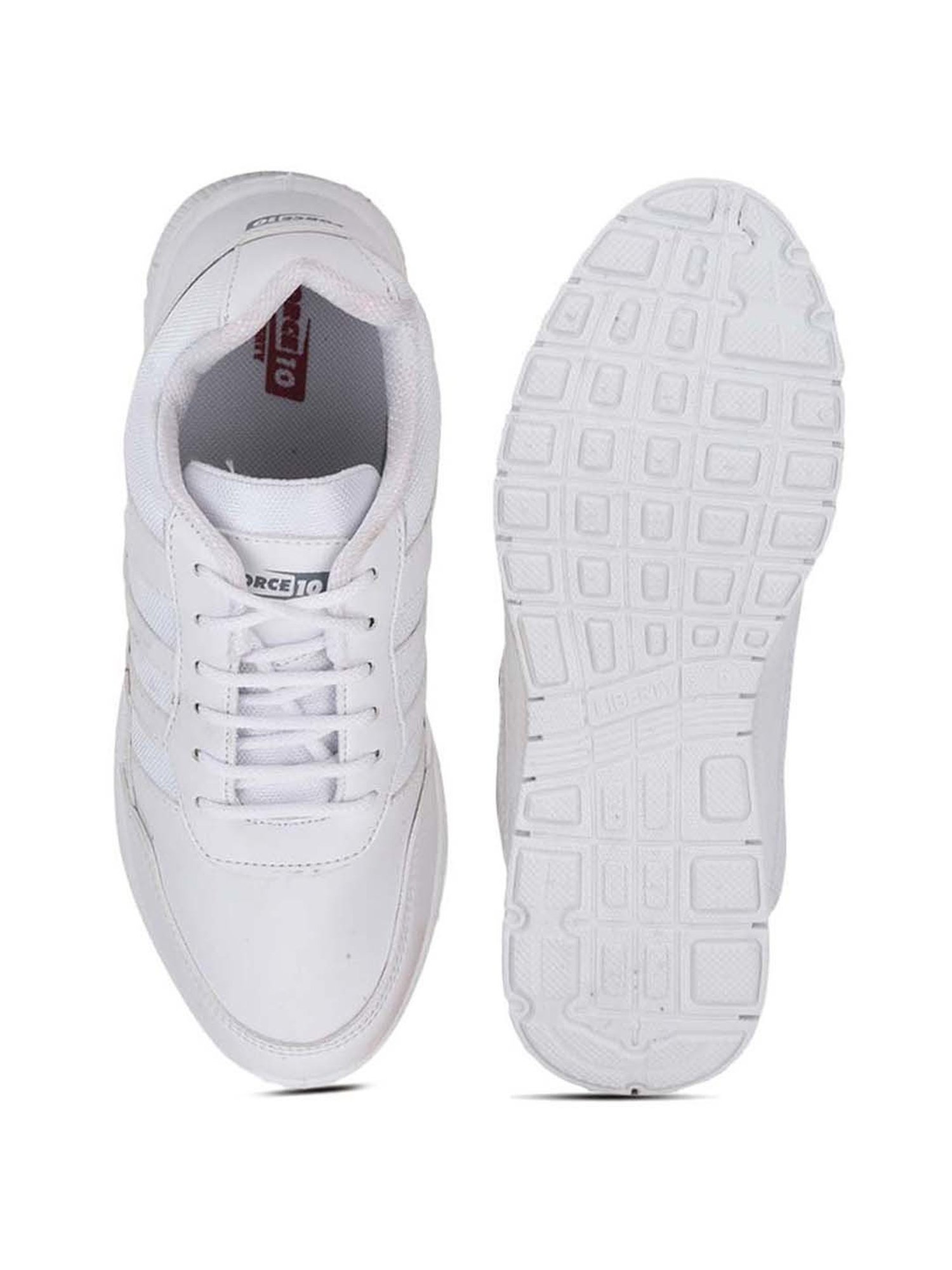 Force 10 By Liberty Kids White Lace Up Shoes