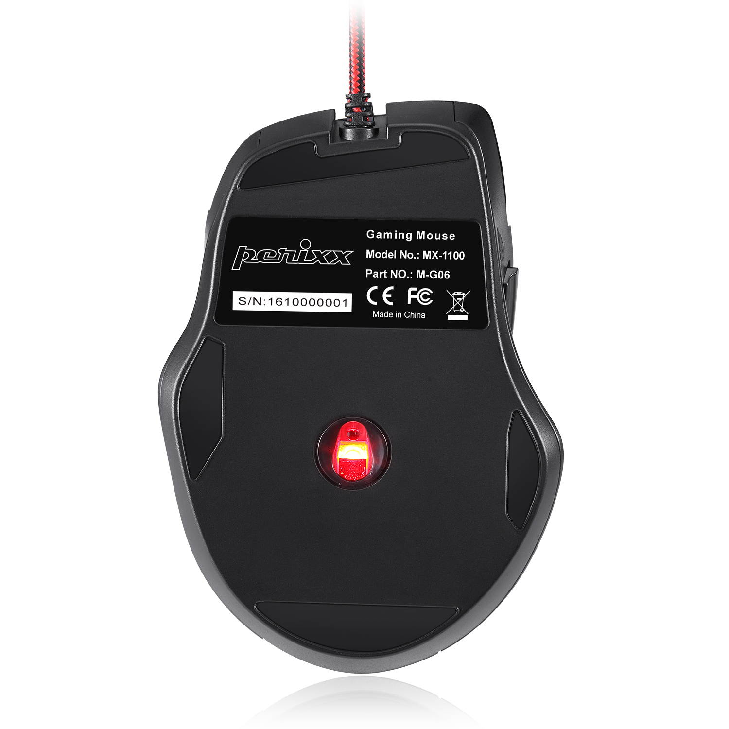 Perixx MX-1100 Programmable Gaming Mouse - Avago ADNS 3050 Optical sensor - 8 programmable buttons