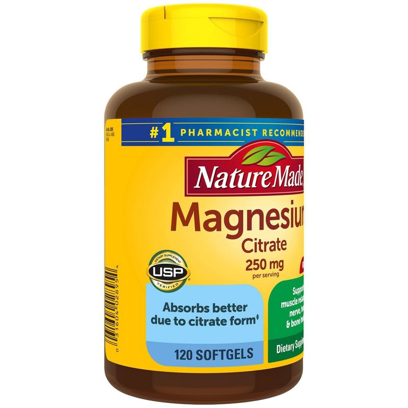 Nature Made Magnesium Citrate Softgels - 250mg - 120ct