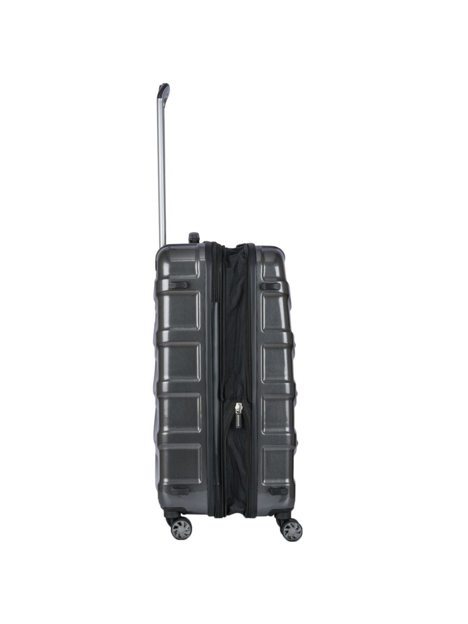 It luggage Tidal Black Textured Large Hard Cabin Trolley Set of 2