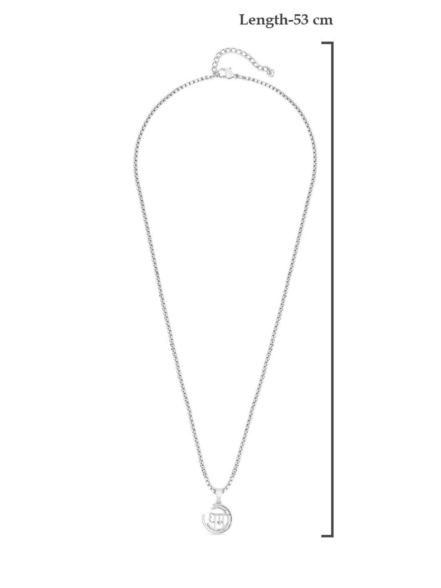 The Bro Code Silver-Plated Dharma Pendant Necklace for Men