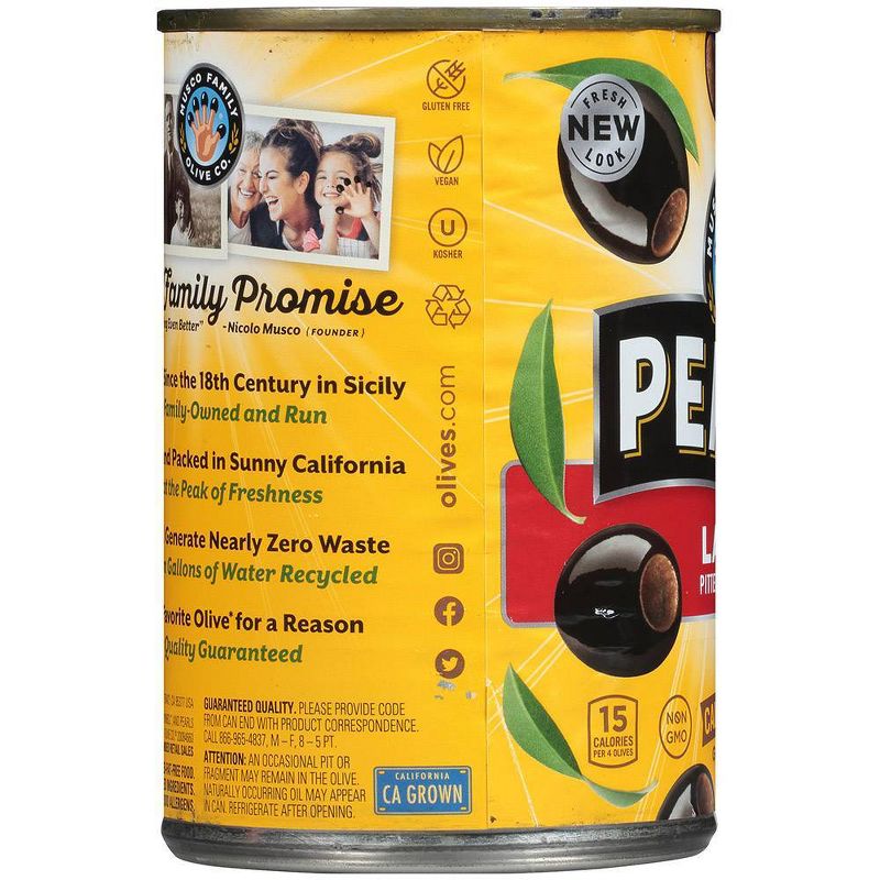 Pearls Large Pitted Ripe Black Olives - 6oz