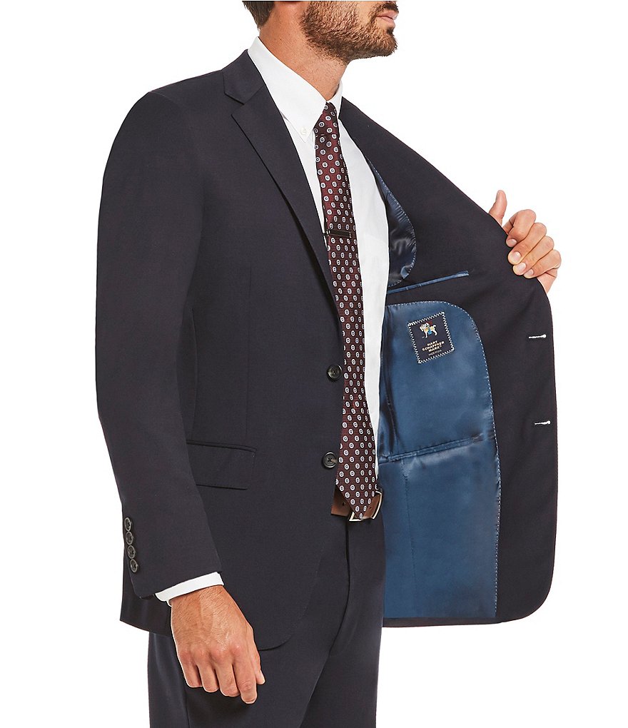 Cremieux Classic Fit Pleated Pant Solid Wool Suit