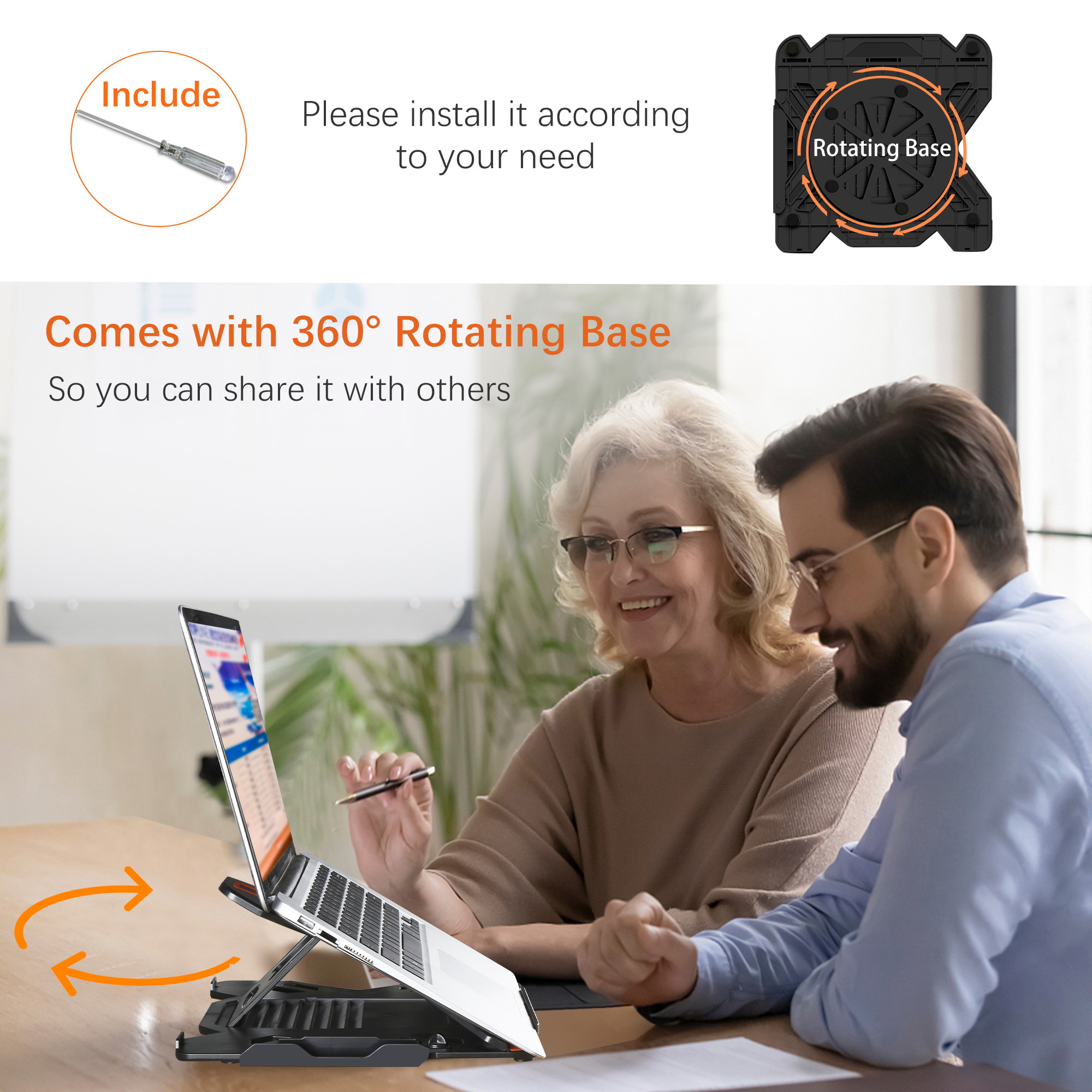 Laptop Cooling Pad, Laptop Cooler with 5 Quiet Red LED Fans for 12"-17" Inch Laptop, Dual USB 2.0 Ports, Portable Angle Adjustable Laptop Stand for Gaming Laptop-Green