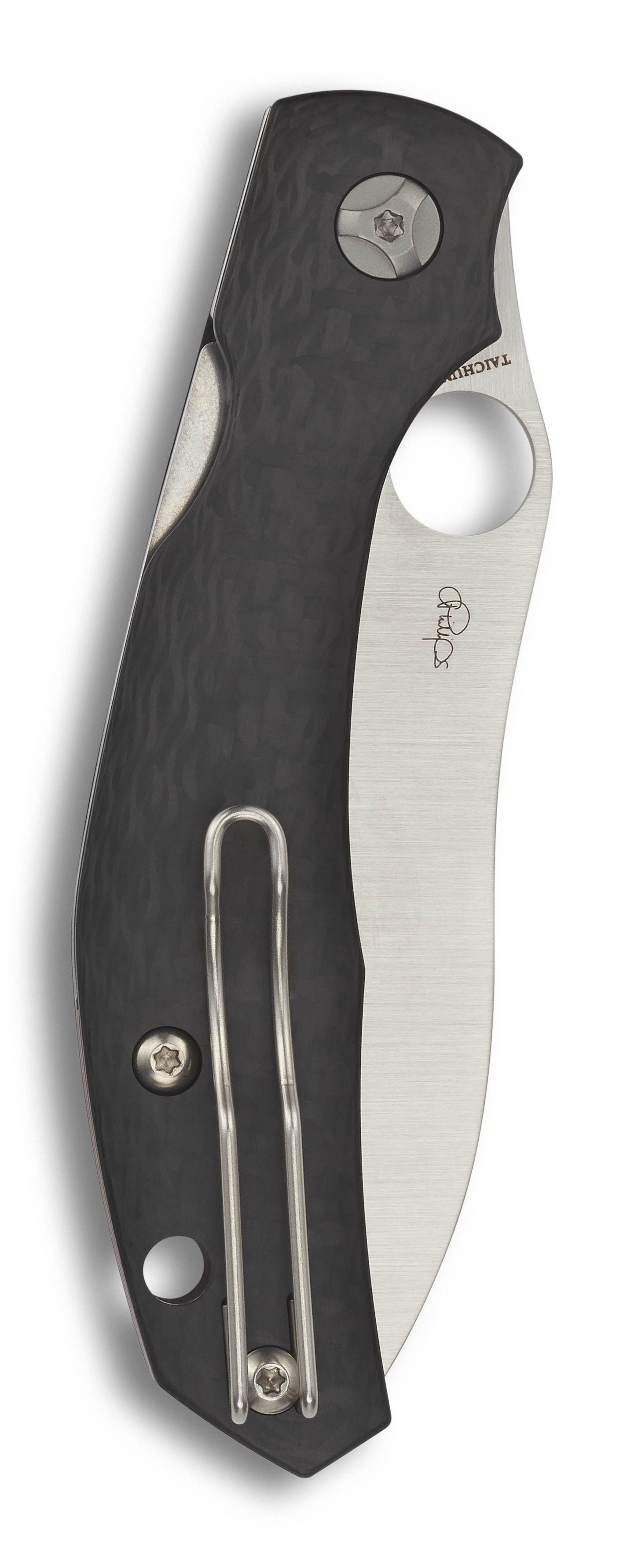 Spyderco Kapara Folder 3.6 in Plain Carbon Fiber Handle