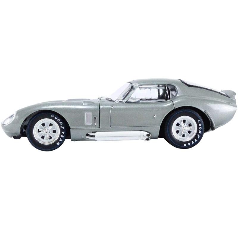 1965 Shelby Cobra Daytona Coupe Silver Metallic 1/18 Diecast Model Car by Shelby Collectibles