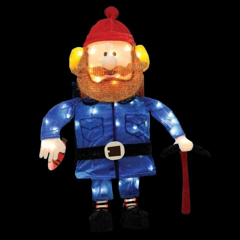 Rudolph the Red-Nosed Reindeer 24" Rudolph 3D Pre-Lit Yard Art Yukon Cornelius