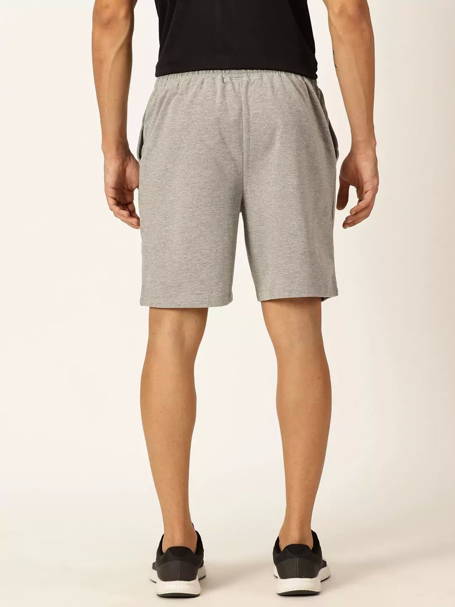 Thomas Scott Grey Melange Regular Fit Shorts