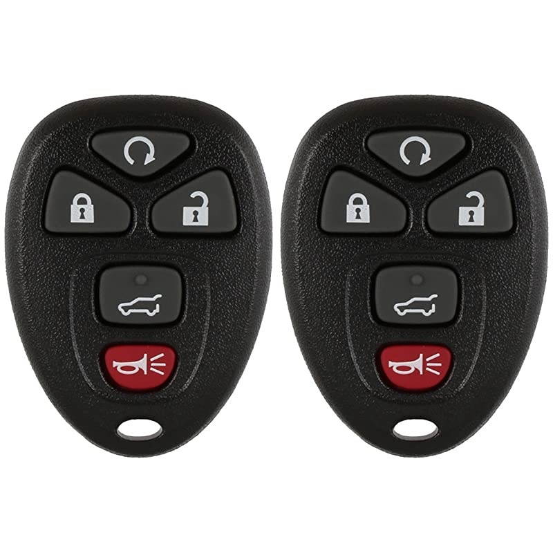Replacement Key Fob Car Remote and Uncut Transponder Key Compatible with 15913415 25839476 ID 46 2 Pack