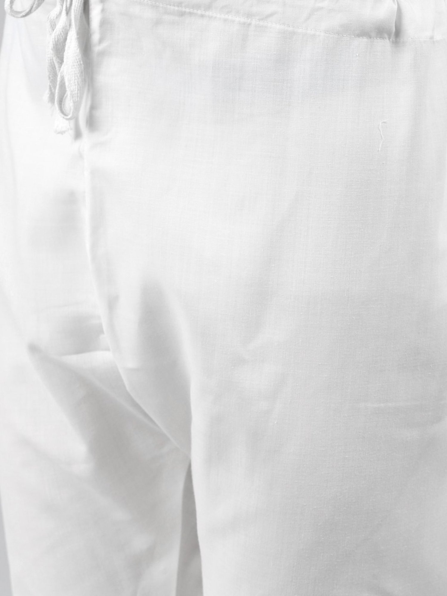 ManQ Black Regular Fit Striped Ethnic Wear