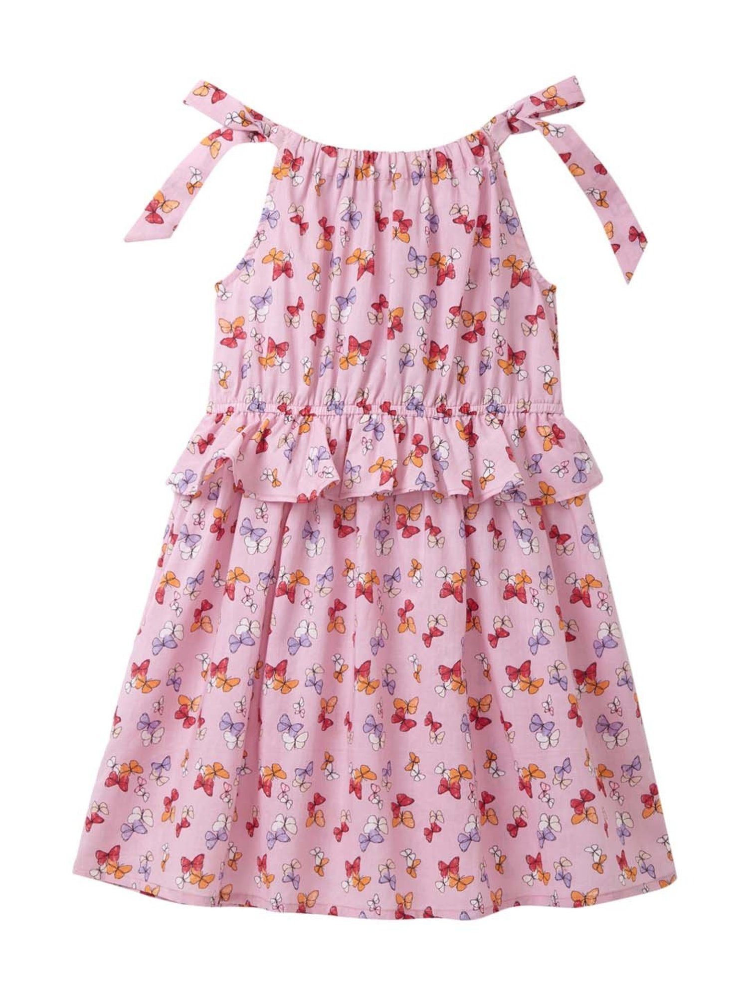 Cub McPaws Kids Pink Floral Print Dress
