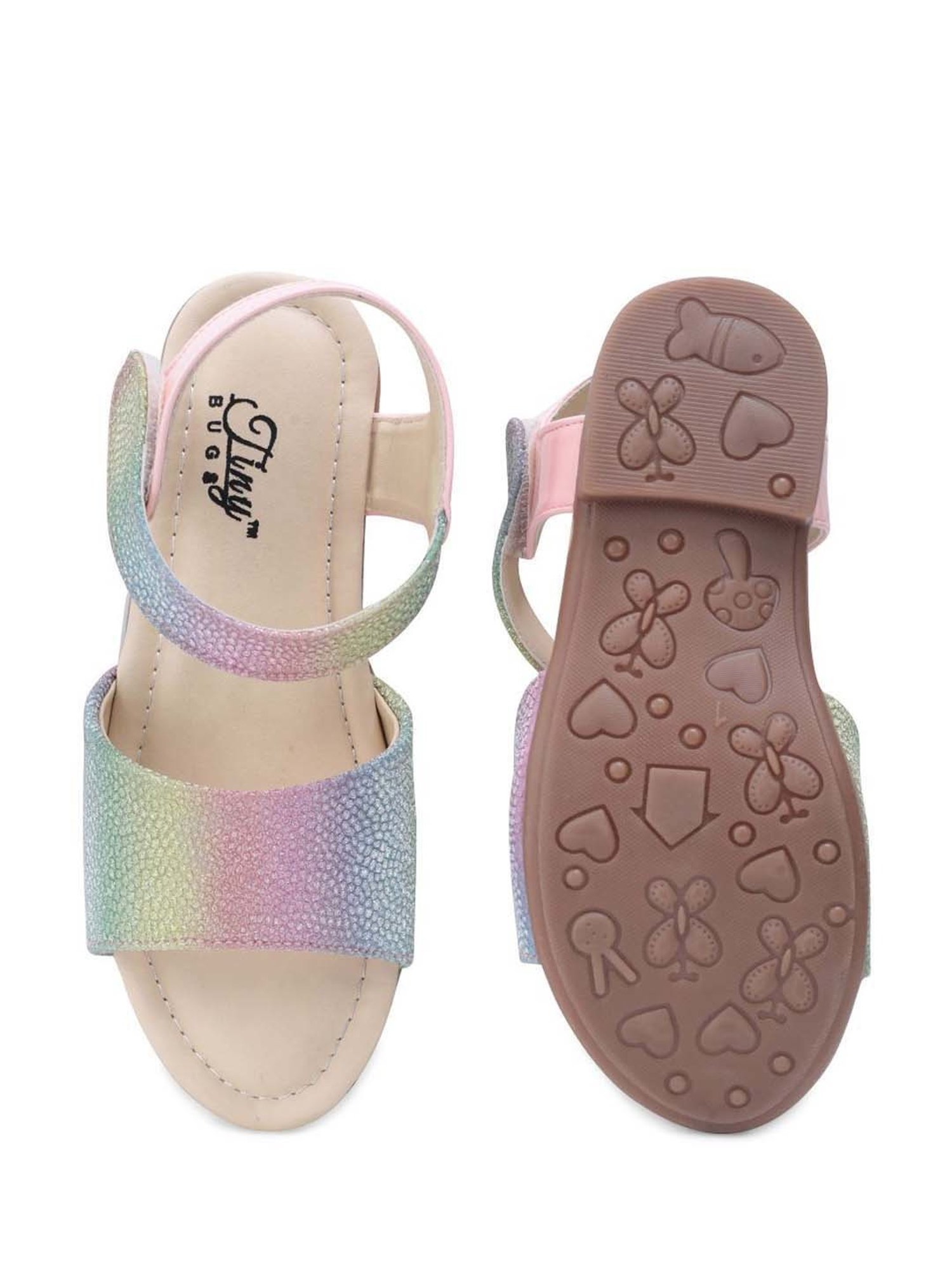 Tiny Bugs Kids Multicolor Ankle Strap Sandals