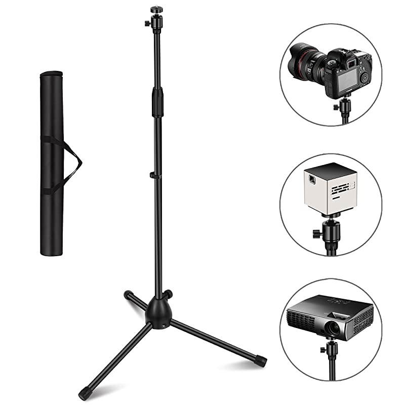 Stand, Thustar Lightweight Adjustable Tripod Floor Stand Holder & 360&deg;Swivel Ball Head with Height 29.5" to 55.1" for , Small Camera,Webcam,GoPro with Carry Bag
