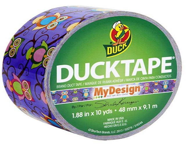 Duck Brand 282116 Printed Duct Tape, Retro Owls, 1.88 Inches x 10 Yards, Single Roll