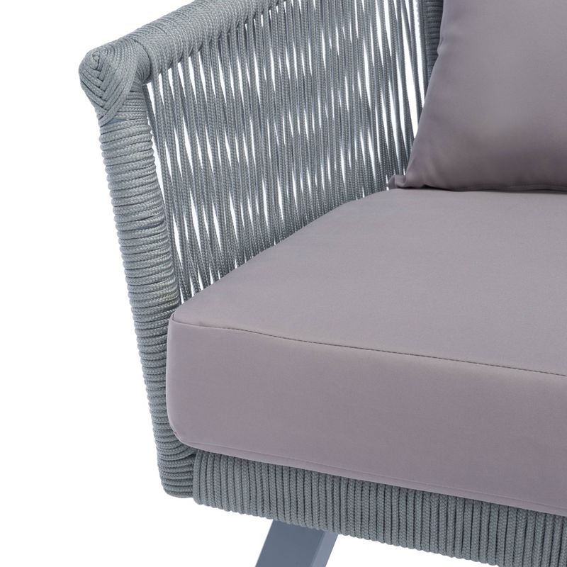 Belmi 4pc Rope Living Set - Gray - Safavieh