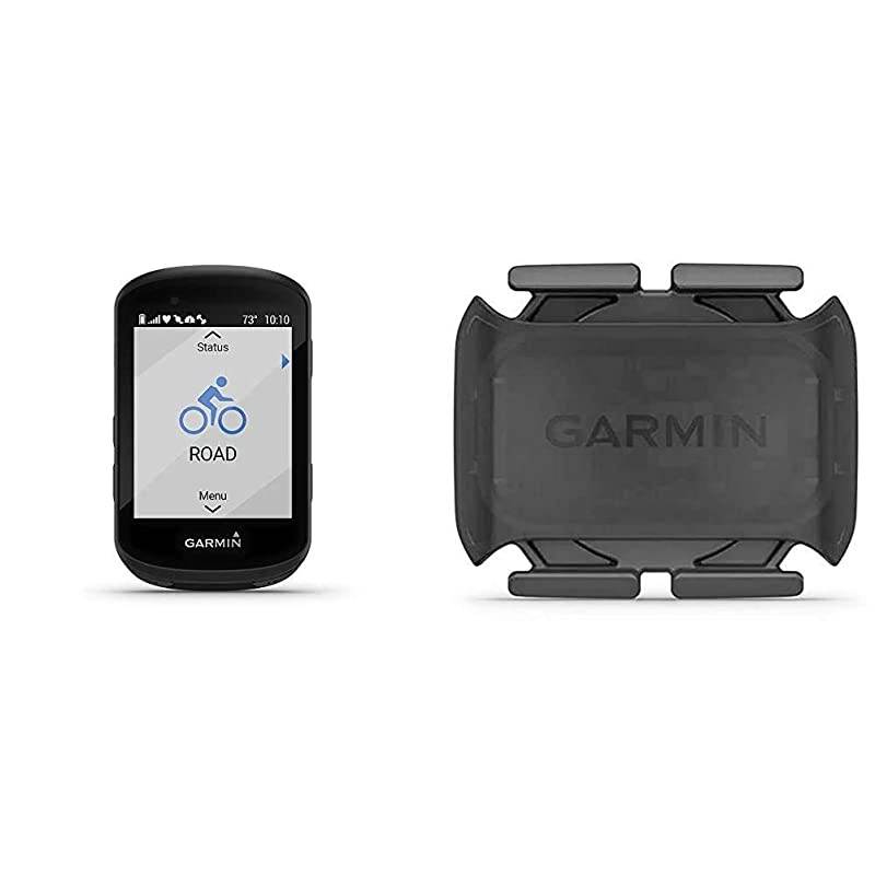 Edge 530, Performance GPS Cycling/Bike Computer with Mapping, Dynamic Performance Monitoring and Popularity Routing Bundle with  Cadence Sensor 2, Bike Sensor to Monitor Pedaling Cadence