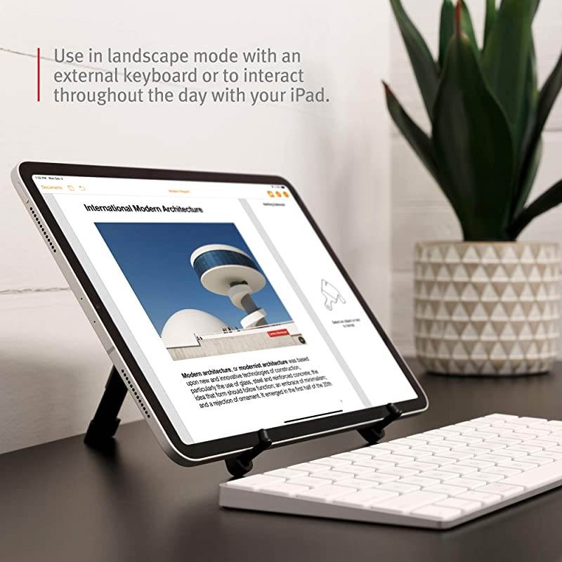 Compass Pro for iPad | Portable Display Stand with 3 ViewingTyping Angles iPad and iPad Pro