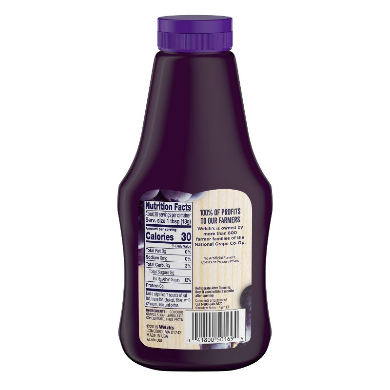 Welch's Natural Concord Grape Spread - 18oz
