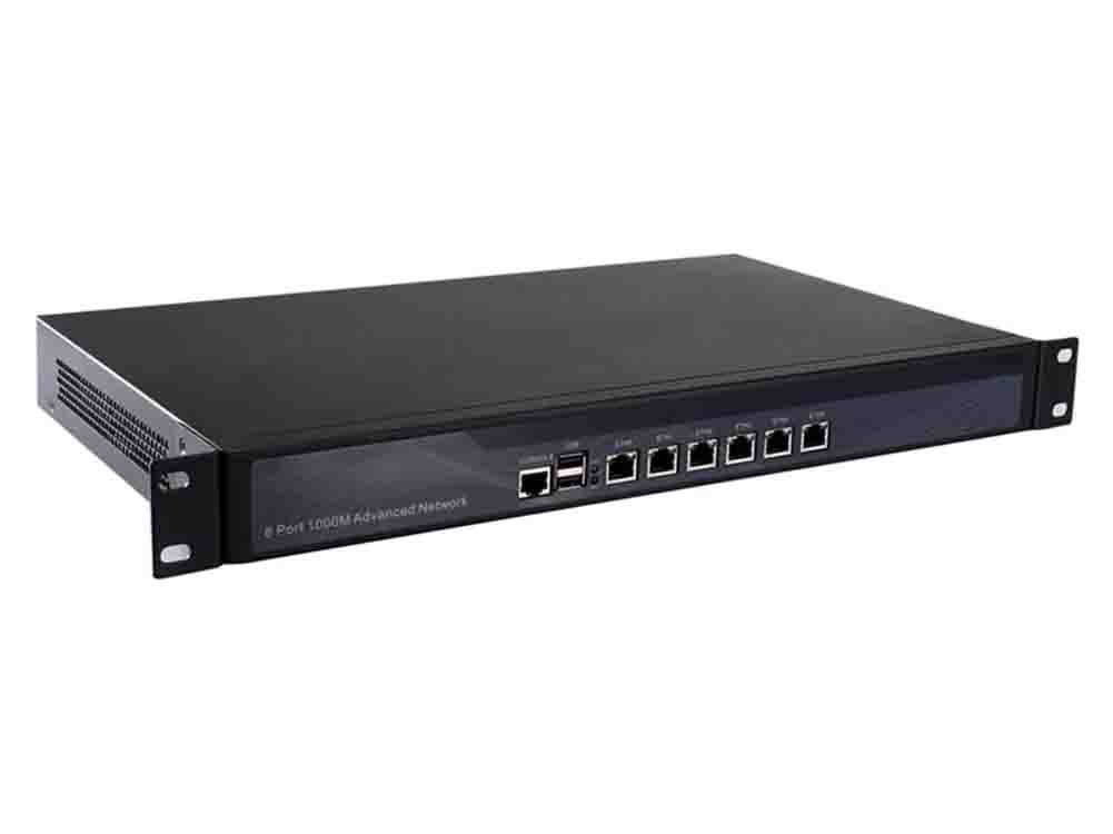 Firewall, Mikrotik, Pfsense, VPN, 1U Rackmount, Network Security Appliance,Router PC,Intel Core I3 2350M/2370M, (Gray),[Partaker R11],[6 Intel Gigabit LAN/2USB/1COM/1VGA],(2G RAM/32G SSD)