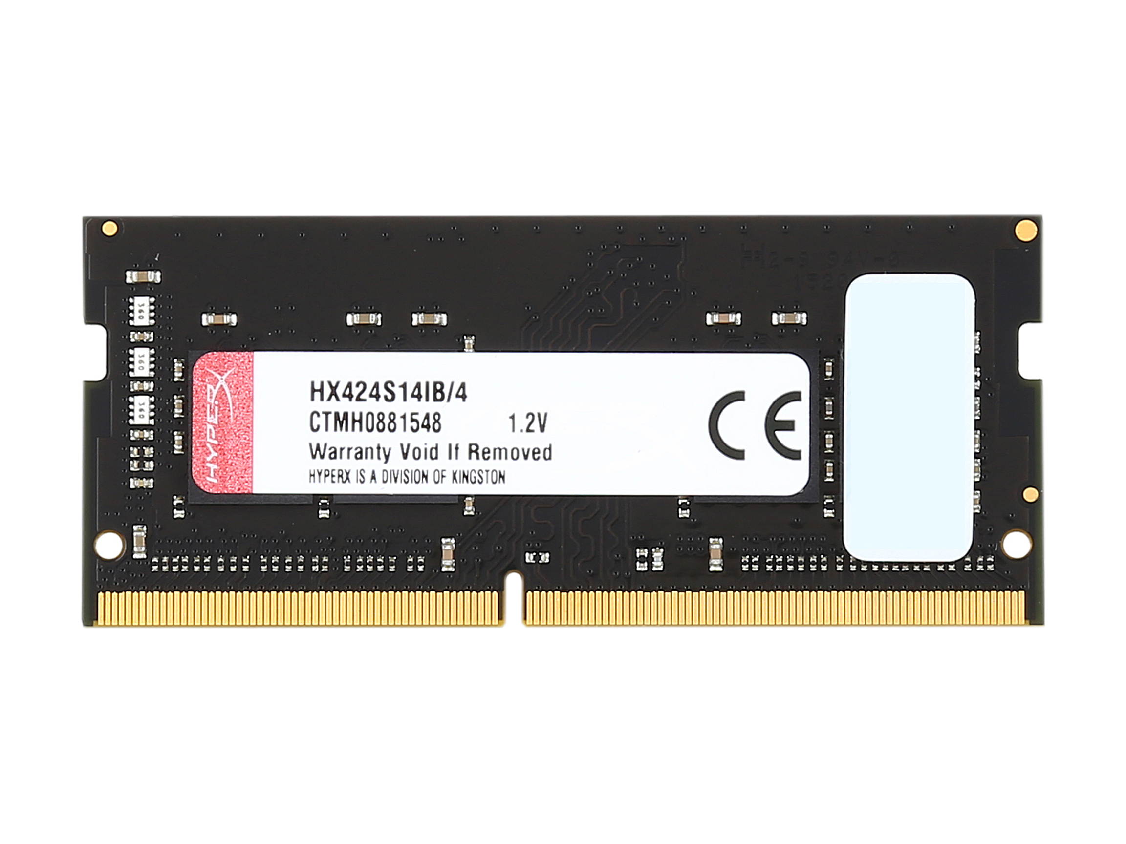 HyperX Impact 4GB 260-Pin DDR4 SO-DIMM DDR4 2400 (PC4 19200) Laptop Memory Model HX424S14IB/4