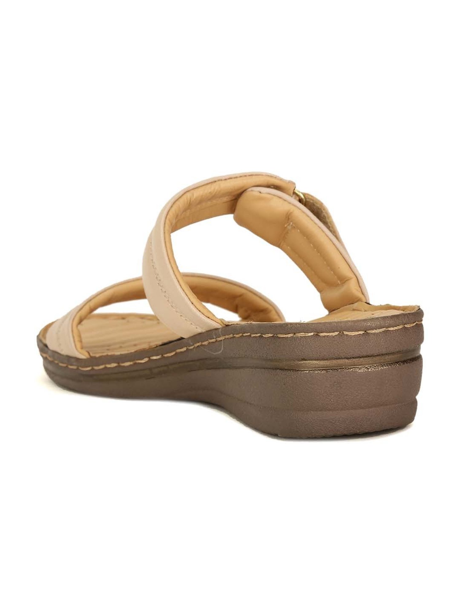 Scholl by Bata Women's Cream Casual Wedges