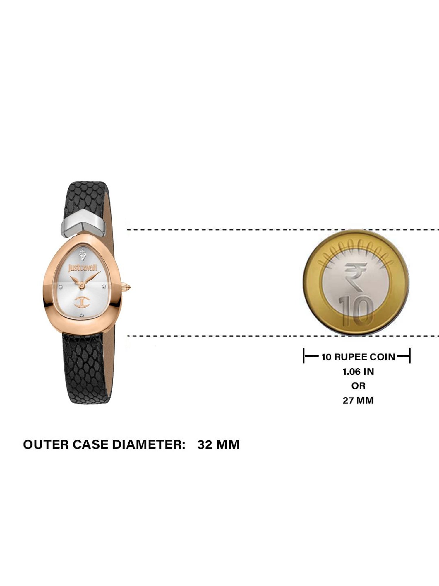 JUST CAVALLI JC1L321L0065 Diversa Snake Analog Watch for Women