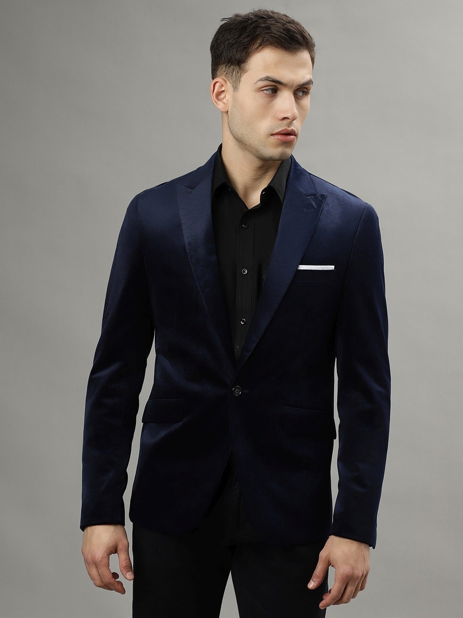 Lindbergh Dark Blue Slim Fit Blazer