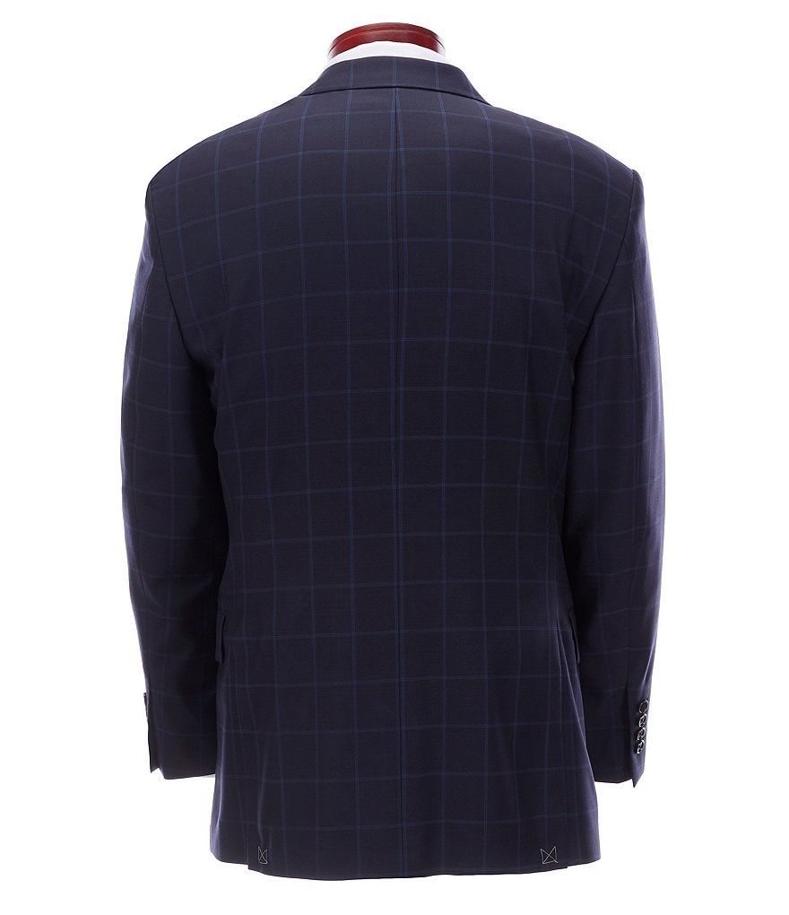 Ralph Ralph Lauren Athletic Fit Navy Plaid Wool Suit