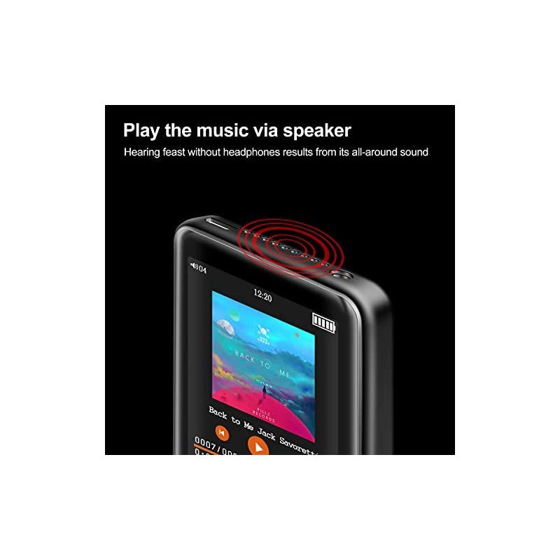 MP3 Player,  16G MP3 Player with Bluetooth 4.2, 2.4" LCD Portable HiFi Lossless Sound Music MP3 Players with FM Radio/Voice Recorder, Support up to 128GB (Headphone, Armband, Lanyard Included)