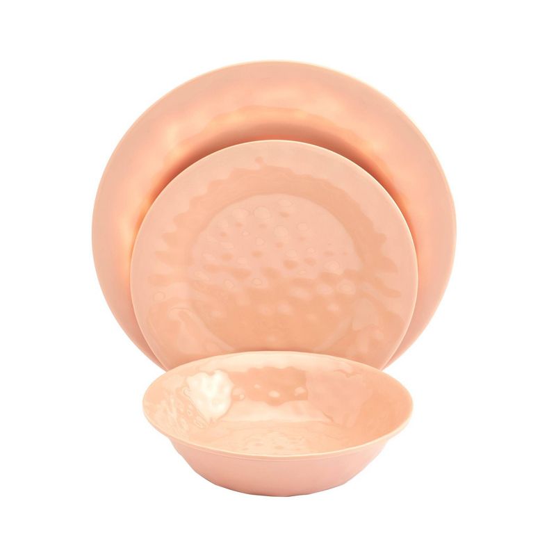 12pc Melamine Hawaiian Sunset Dinnerware Set - Tabletops Gallery