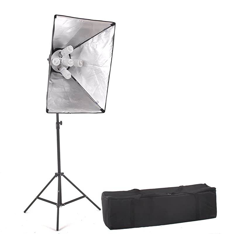 1000 Watt Large Photography Softbox Continuous Photo Lighting Kit 20" x 28" by Kaezi CHS5