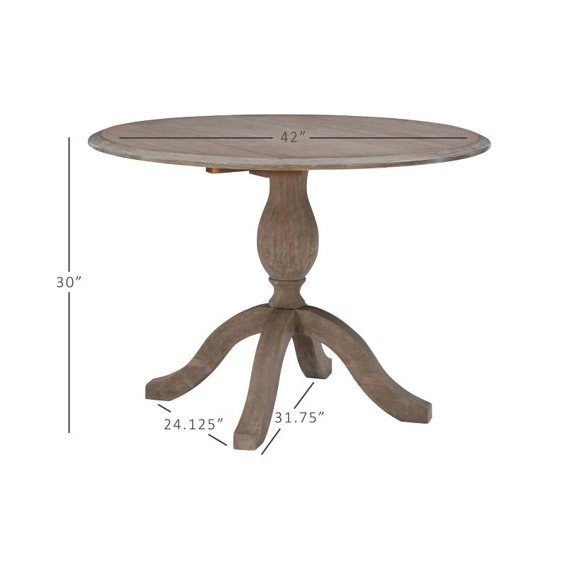 Torino Dining Tables Rustic Brown - Linon
