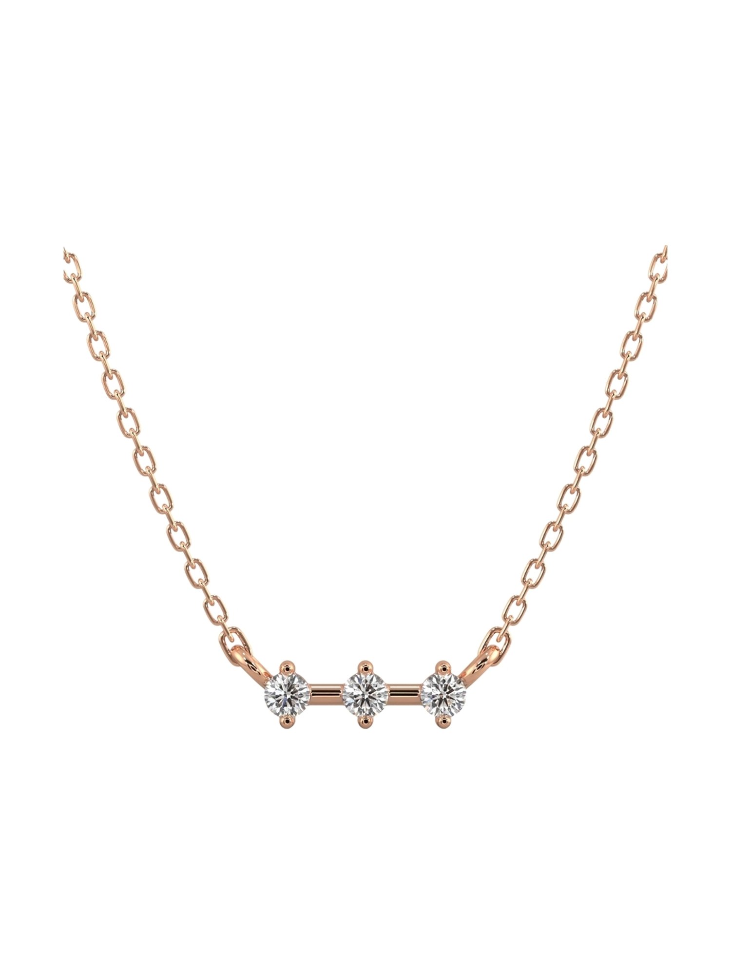 Silvermist 925 Sterling Silver Strike of Three Necklace for Women & Girls