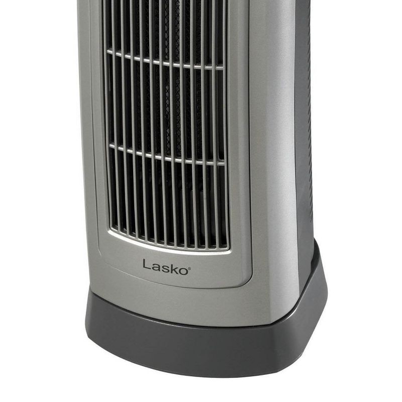 Lasko 1500W Oscillating Remote Control Ceramic Tower Heater with Digital Display
