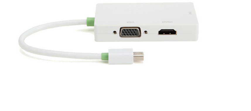 CE-LINK 3 in 1 adapter ,Mini DP to VGA/HDMI/DVI adapter ,thunderbolt surface mini DP to VGA adapter for Macbook Air/Macbook Pro/Mac mini DP to HDMI / DP / DVI adapter 1081