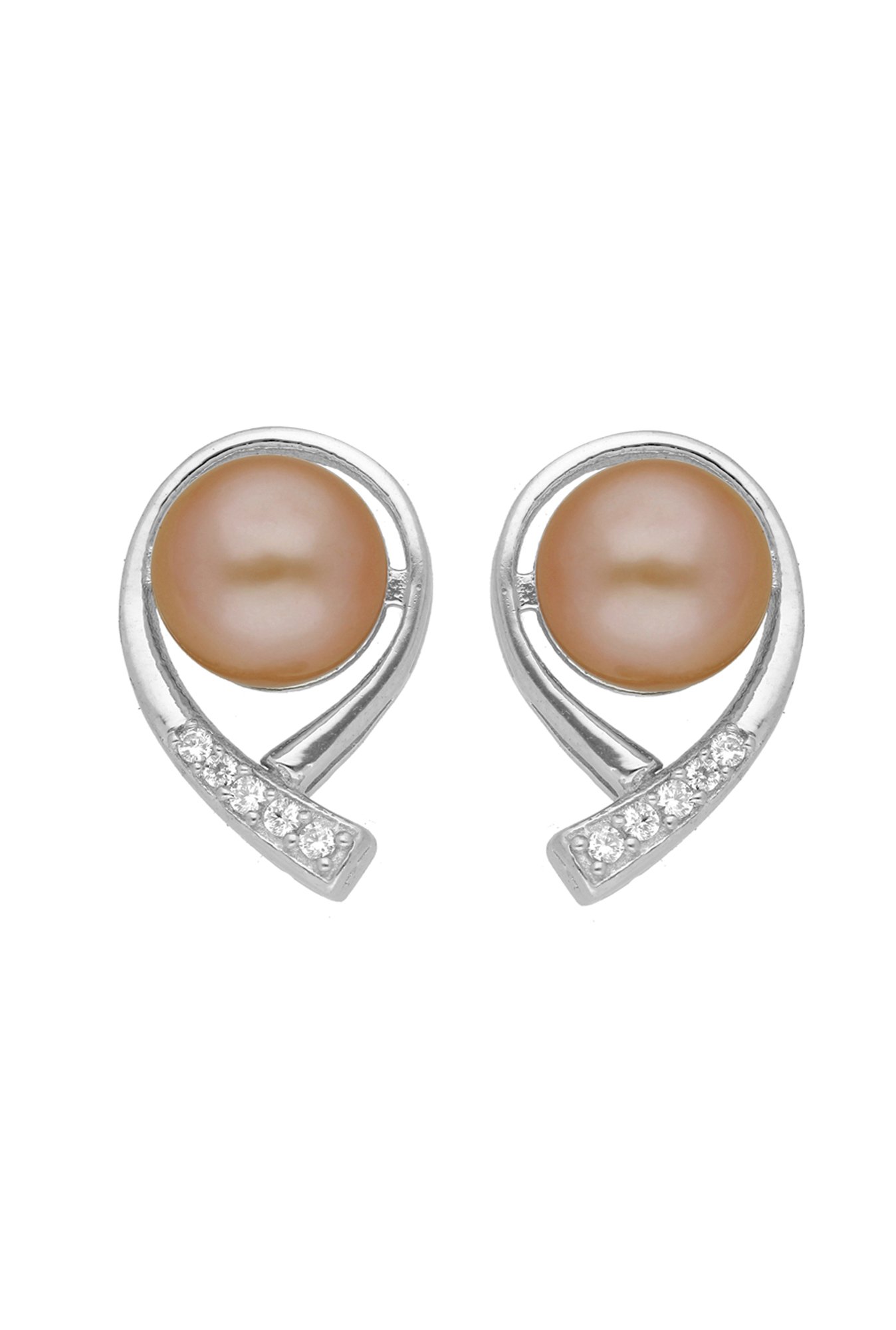 Sri Jagdamba Pearls 92.5 Sterling Silver Earrings