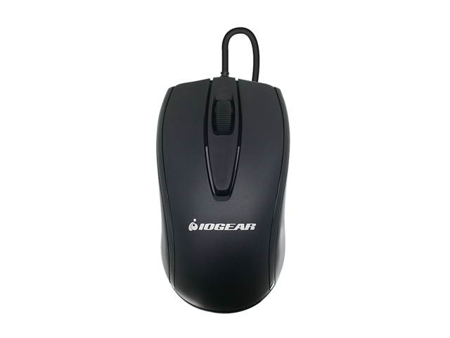 IOGEAR GME423 Black Wired Optical Mouse