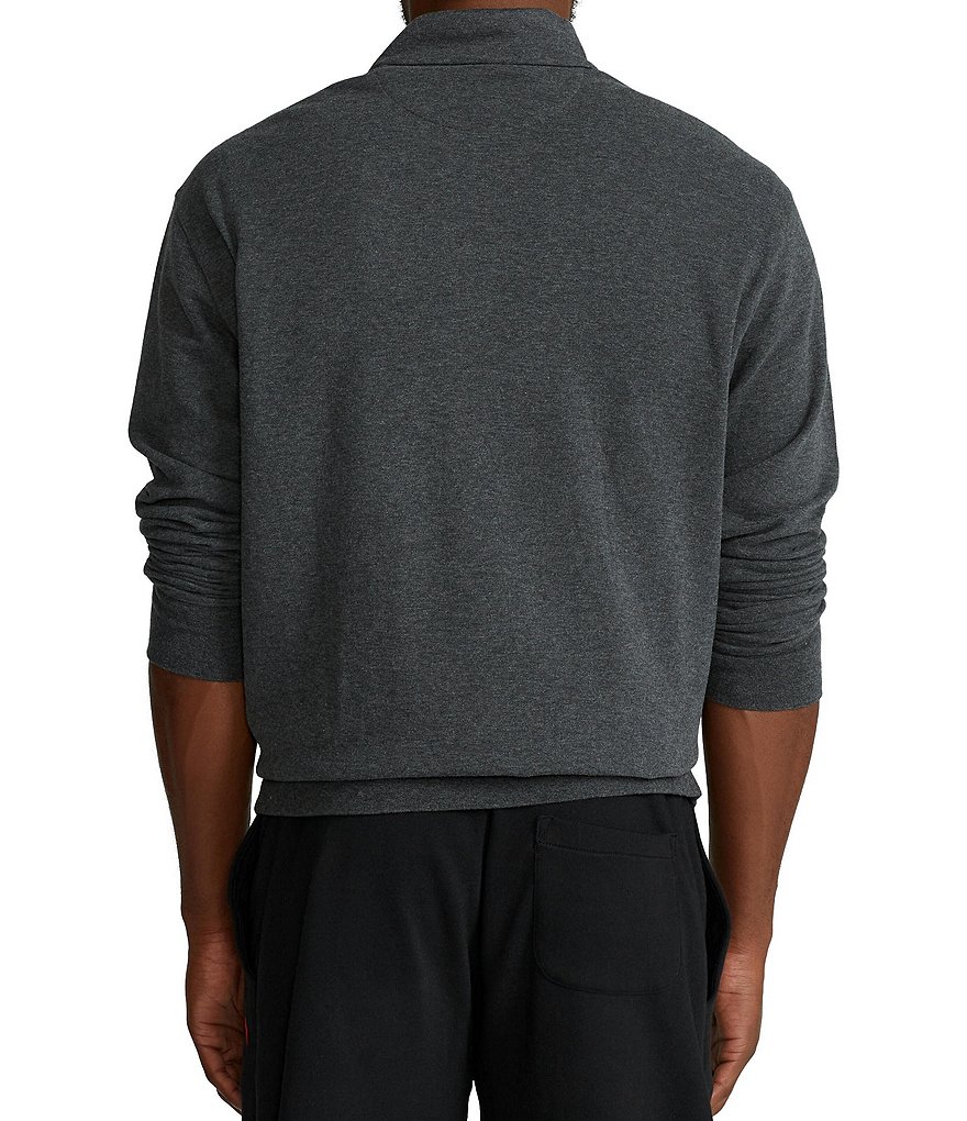 Cutter & Buck Big & Tall Traverse Stripe Performance Stretch Half-Zip Pullover