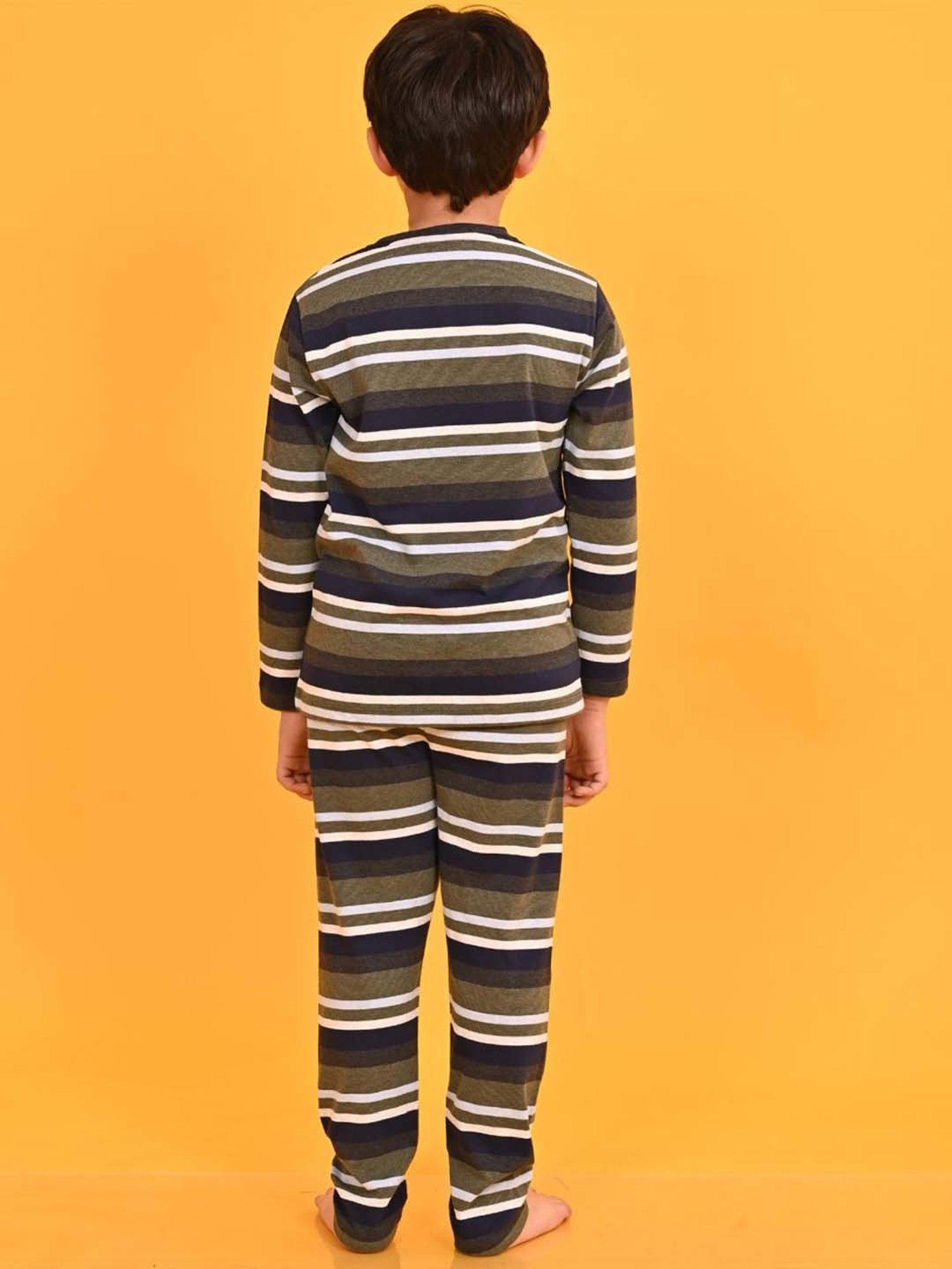 Nite Flite Boys Navy & Grey Born to Play Cricket Pyjama Set